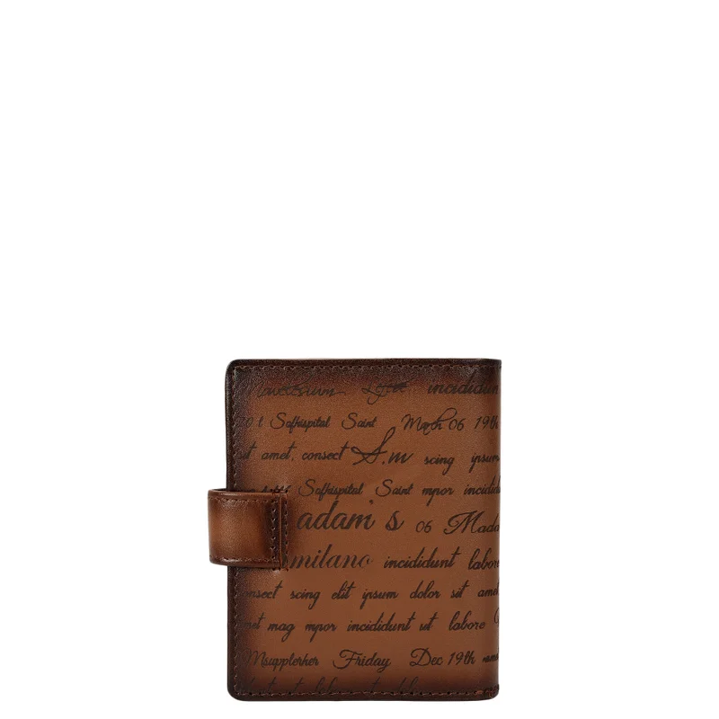 Da Milano Con Multi Slot Leather Card Case - Cognac  | Best Price UAE